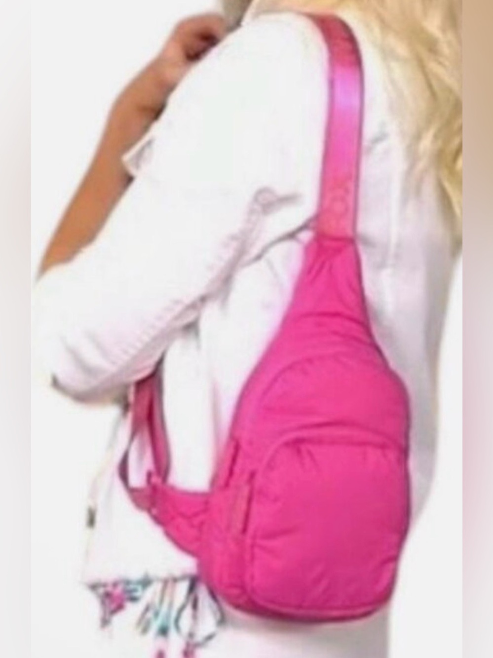 Wildfox Hot Pink Crossbody Sling Bag